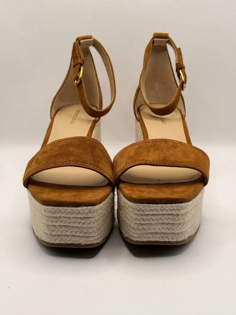 Veronica Beard Womens Gianna Suede Platform Wedge Espadrilles Sz 10.5 M